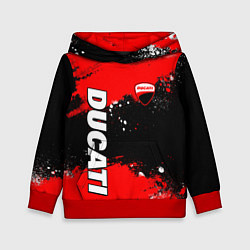 Детская толстовка Ducati - красная униформа с красками