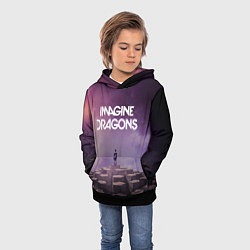 Толстовка-худи детская Imagine Dragons обложка альбома Night Visions, цвет: 3D-черный — фото 2
