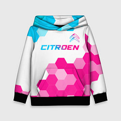 Детская толстовка Citroen neon gradient style: символ сверху