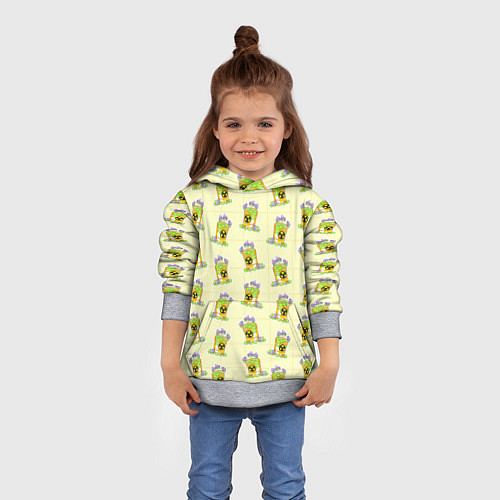 Детская толстовка Токсичный бак / 3D-Меланж – фото 4