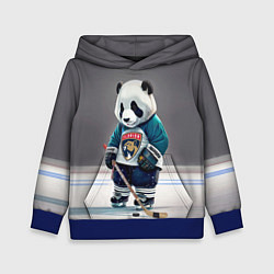 Толстовка-худи детская Panda striker of the Florida Panthers, цвет: 3D-синий