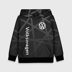 Толстовка-худи детская Volkswagen - classic black, цвет: 3D-черный