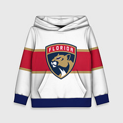 Толстовка-худи детская Florida panthers - uniform - hockey, цвет: 3D-синий