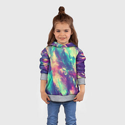 Толстовка-худи детская Яркая футболка кислота, цвет: 3D-меланж — фото 2