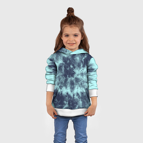 Детская толстовка Tie-Dye дизайн / 3D-Белый – фото 4