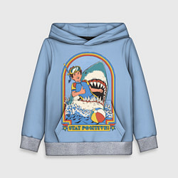 Детская толстовка Хищная акула водолаз - будь позитивным