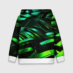 Детская толстовка Dark green abstract