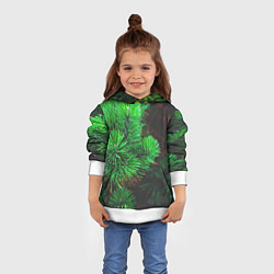 Толстовка-худи детская Зелёный лес России, цвет: 3D-белый — фото 2