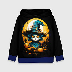 Детская толстовка Синий кот колдун