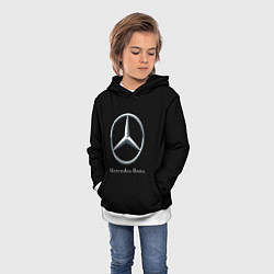 Толстовка-худи детская Mercedes-benz sport auto, цвет: 3D-белый — фото 2
