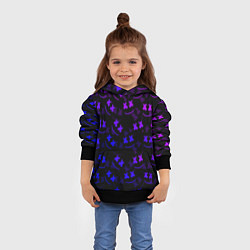 Толстовка-худи детская Marshmello DJ, цвет: 3D-черный — фото 2
