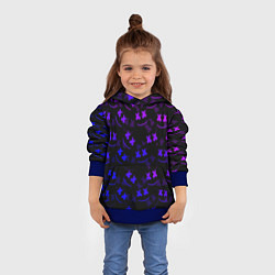 Толстовка-худи детская Marshmello DJ, цвет: 3D-синий — фото 2