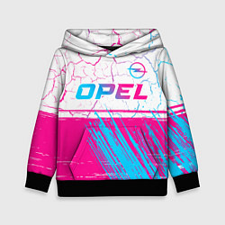 Детская толстовка Opel neon gradient style: символ сверху