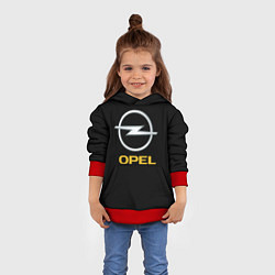 Толстовка-худи детская Opel sport car, цвет: 3D-красный — фото 2