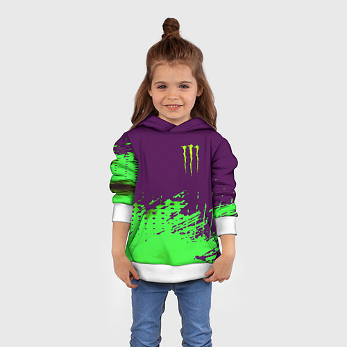 Детская толстовка Monster energy taurin / 3D-Белый – фото 4
