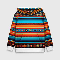 Детская толстовка Этнический узор в горизонтальную полоску