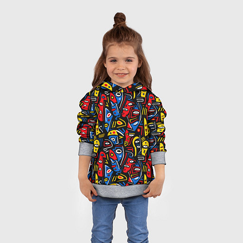Детская толстовка Африканский мотив / 3D-Меланж – фото 4