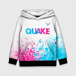 Детская толстовка Quake neon gradient style посередине