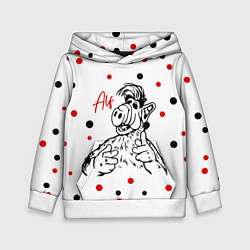 Детская толстовка Альф и конфетти