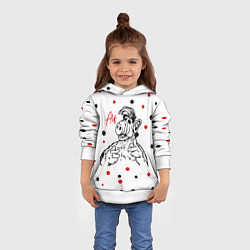 Толстовка-худи детская Альф и конфетти, цвет: 3D-белый — фото 2