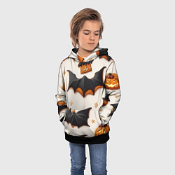 Толстовка-худи детская Сладкий хеллоуин, цвет: 3D-черный — фото 2
