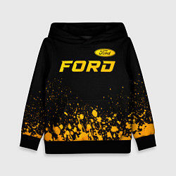 Детская толстовка Ford - gold gradient посередине