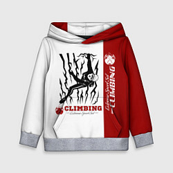 Детская толстовка Альпинист скалолаз