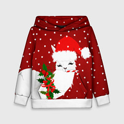 Детская толстовка Лама - альпака с леденцом