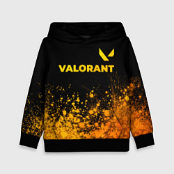 Детская толстовка Valorant - gold gradient посередине