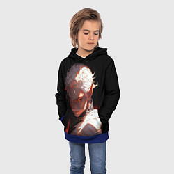 Толстовка-худи детская Астарион из балдурс гейт 3, цвет: 3D-синий — фото 2