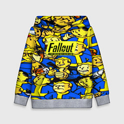 Толстовка-худи детская Fallout logo game, цвет: 3D-меланж
