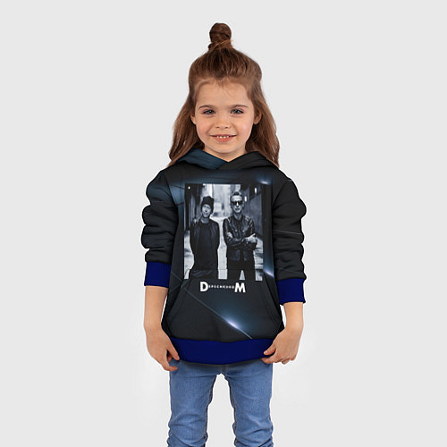 Детская толстовка Depeche Mode - Мартин и Дэйв / 3D-Синий – фото 4