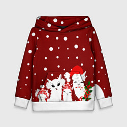 Детская толстовка Семья ламы