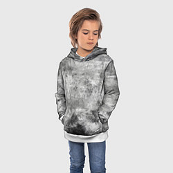 Толстовка-худи детская Абстракция - gray mood, цвет: 3D-белый — фото 2
