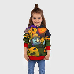 Толстовка-худи детская Гарибальди Хэллоуин, цвет: 3D-красный — фото 2