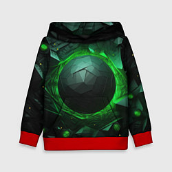 Детская толстовка Абстрактная гармония зеленого