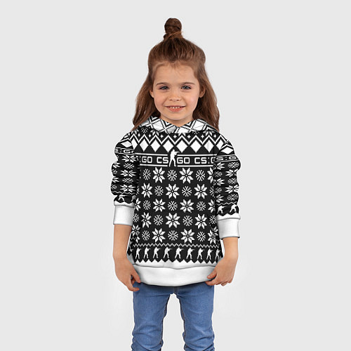 Детская толстовка CS GO christmas sweater / 3D-Белый – фото 4