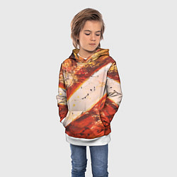 Толстовка-худи детская Горная порода, цвет: 3D-белый — фото 2