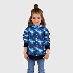 Толстовка-худи детская Cosmic neon boom, цвет: 3D-черный — фото 2