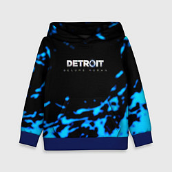 Толстовка-худи детская Detroit become human голубая кровь, цвет: 3D-синий