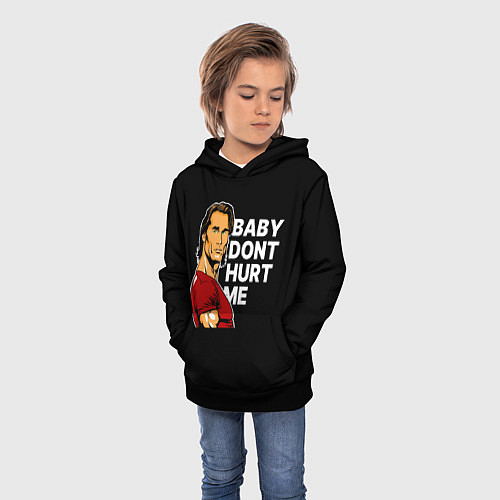 Детская толстовка Baby dont hurt me - Mike OHearn / 3D-Черный – фото 3