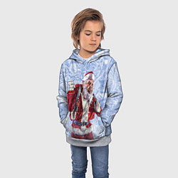 Толстовка-худи детская GTA online - Новый год, цвет: 3D-меланж — фото 2