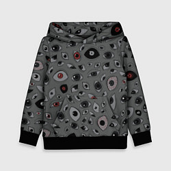Детская толстовка Серый цвет: глазики-косоглазики
