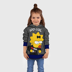 Толстовка-худи детская Bad girl Мэгги, цвет: 3D-синий — фото 2