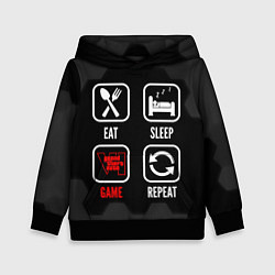 Детская толстовка Eat, sleep, GTA6, repeat