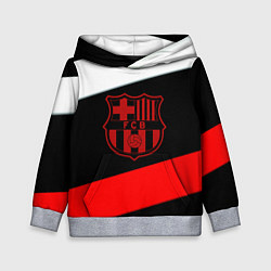 Толстовка-худи детская Barcelona stripes sport, цвет: 3D-меланж