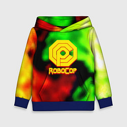 Толстовка-худи детская Робот полицейский flame, цвет: 3D-синий