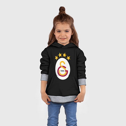Детская толстовка Galatasaray logo fc / 3D-Меланж – фото 4