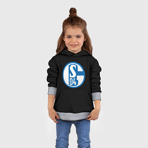 Детская толстовка Schalke 04 fc club sport / 3D-Меланж – фото 4