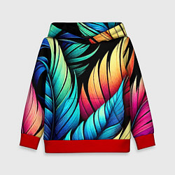Детская толстовка Color feathers - neon